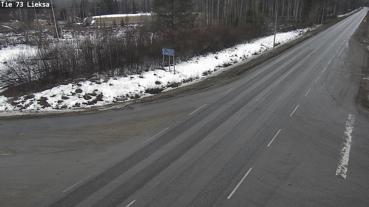 Weather Camera Image Väg 73 Lieksa, Lieksa, Pohjois-Karjala