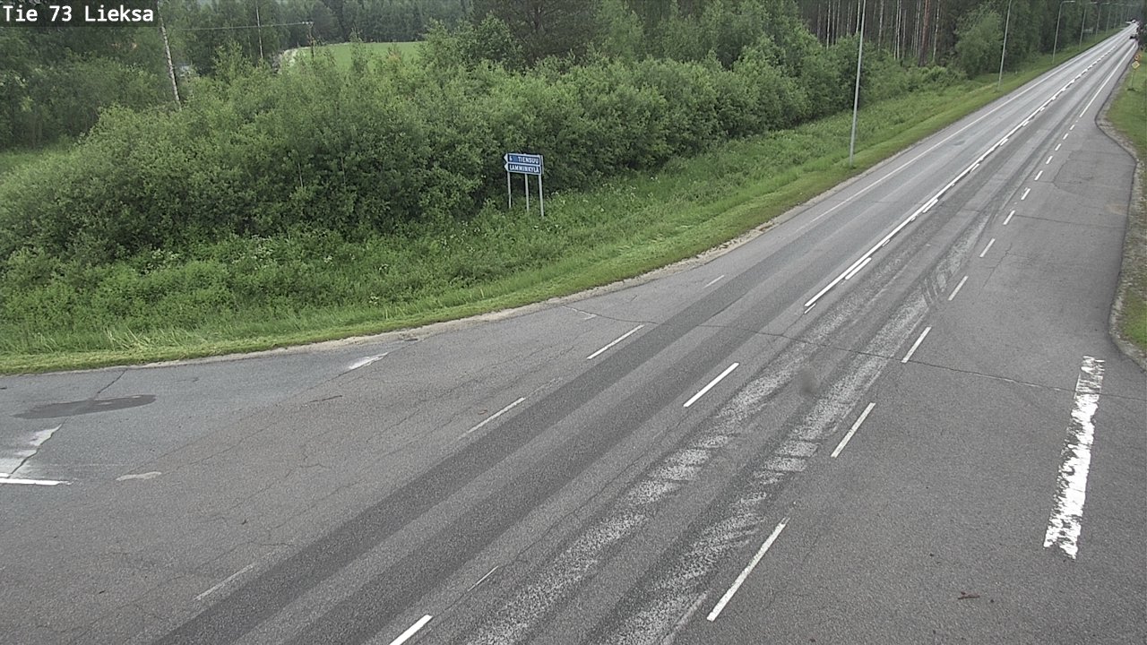 Weather Camera Image Väg 73 Lieksa, Lieksa, Pohjois-Karjala