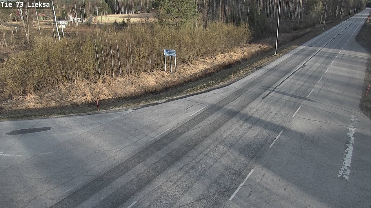 Weather Camera Image Väg 73 Lieksa, Lieksa, Pohjois-Karjala
