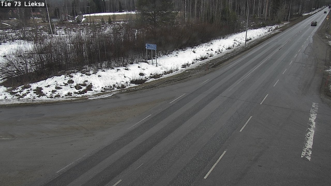Weather Camera Image Väg 73 Lieksa, Lieksa, Pohjois-Karjala