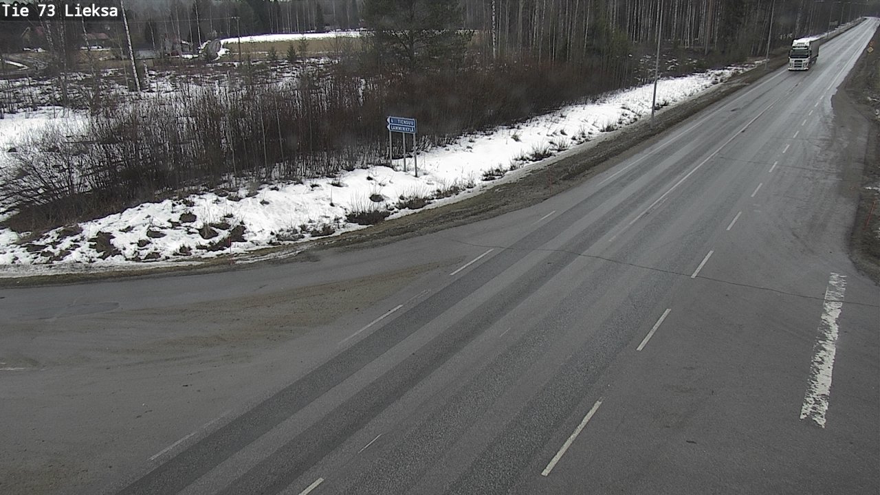 Weather Camera Image Väg 73 Lieksa, Lieksa, Pohjois-Karjala