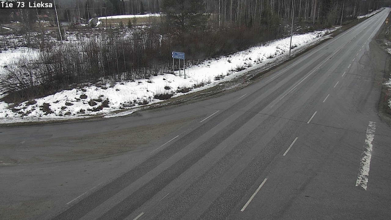 Weather Camera Image Väg 73 Lieksa, Lieksa, Pohjois-Karjala