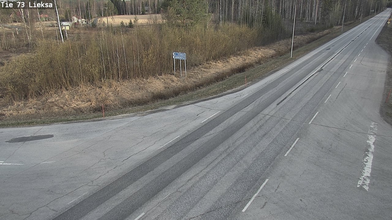 Weather Camera Image Väg 73 Lieksa, Lieksa, Pohjois-Karjala