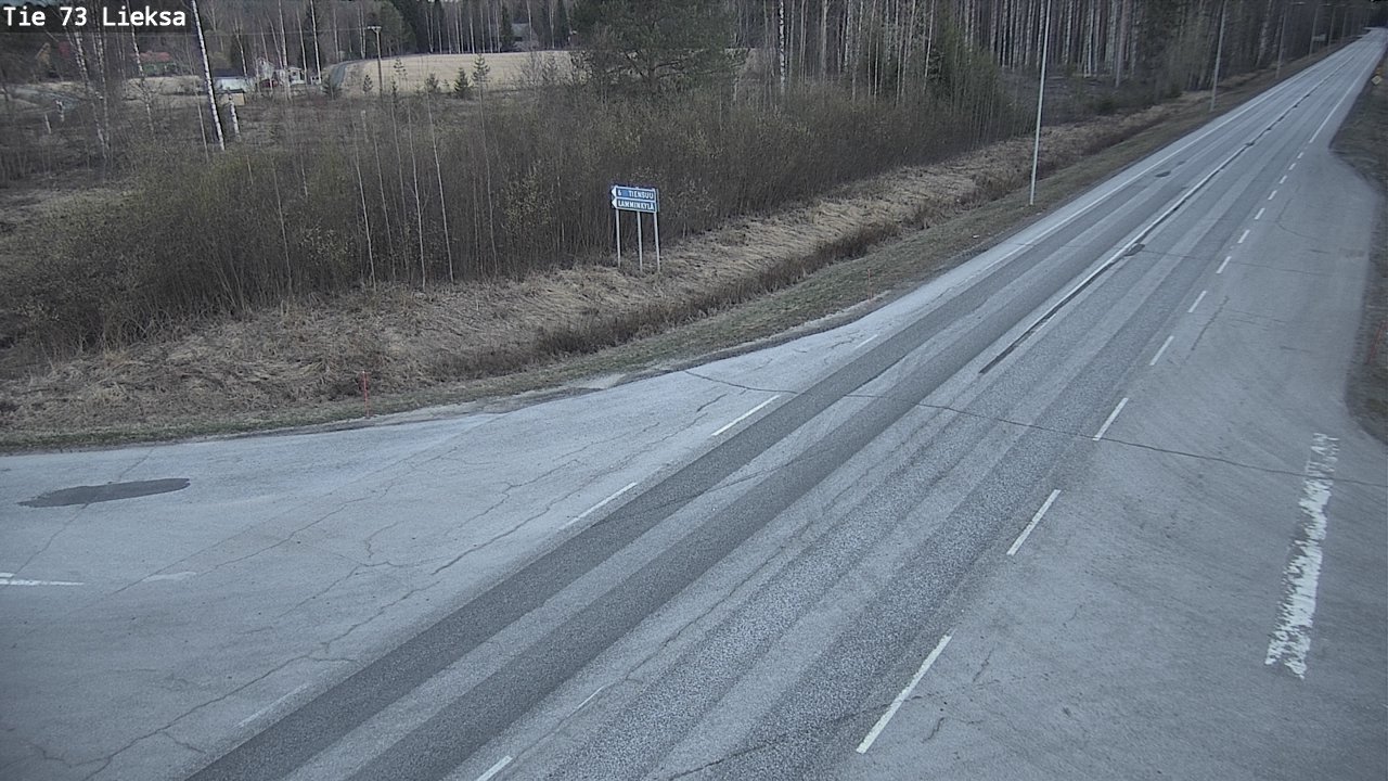 Weather Camera Image Väg 73 Lieksa, Lieksa, Pohjois-Karjala