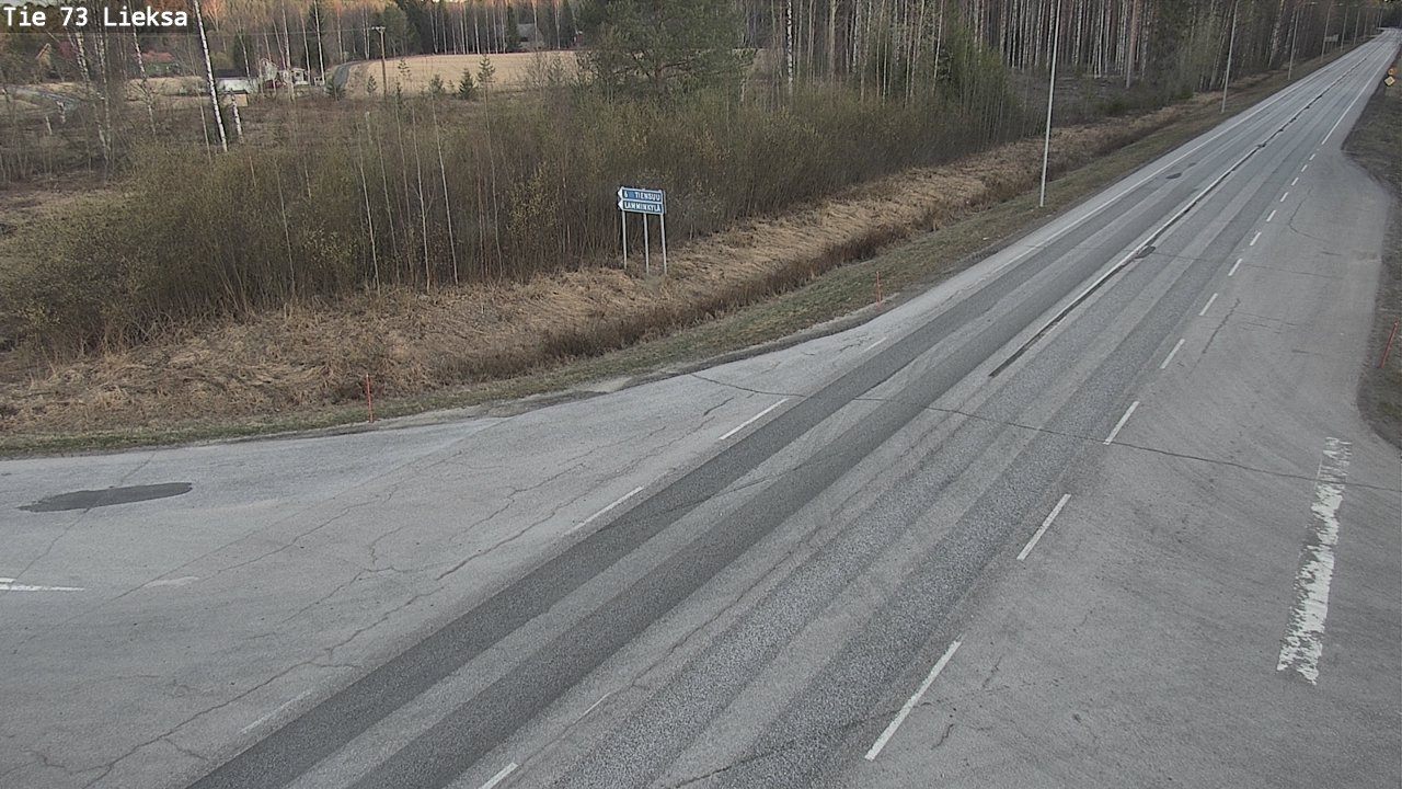 Weather Camera Image Väg 73 Lieksa, Lieksa, Pohjois-Karjala
