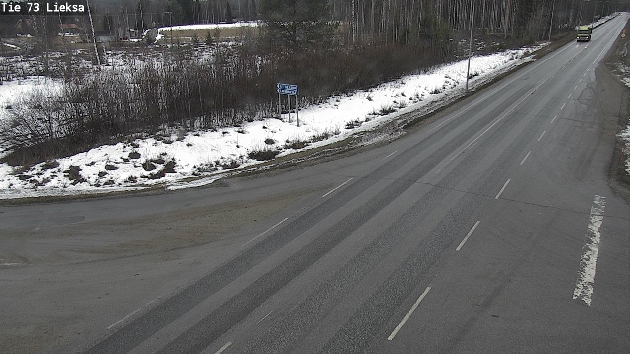 Weather Camera Image Väg 73 Lieksa, Lieksa, Pohjois-Karjala