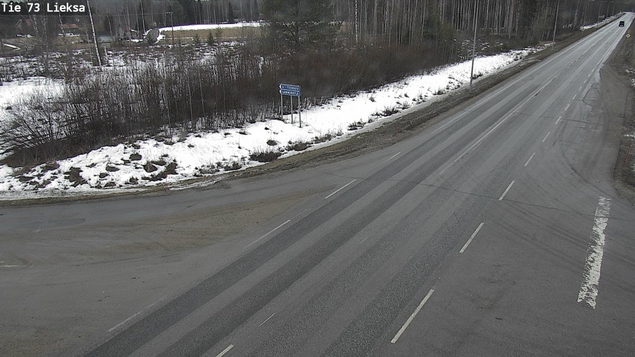 Weather Camera Image Väg 73 Lieksa, Lieksa, Pohjois-Karjala