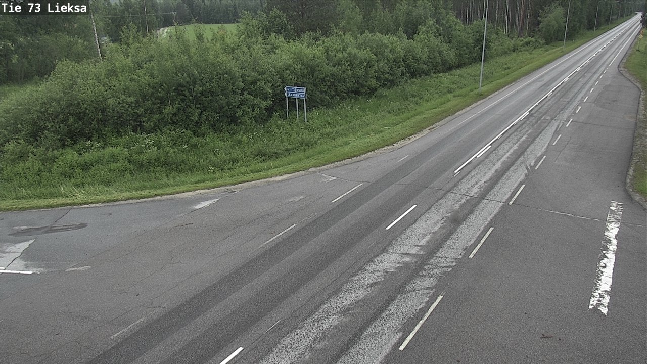 Weather Camera Image Väg 73 Lieksa, Lieksa, Pohjois-Karjala