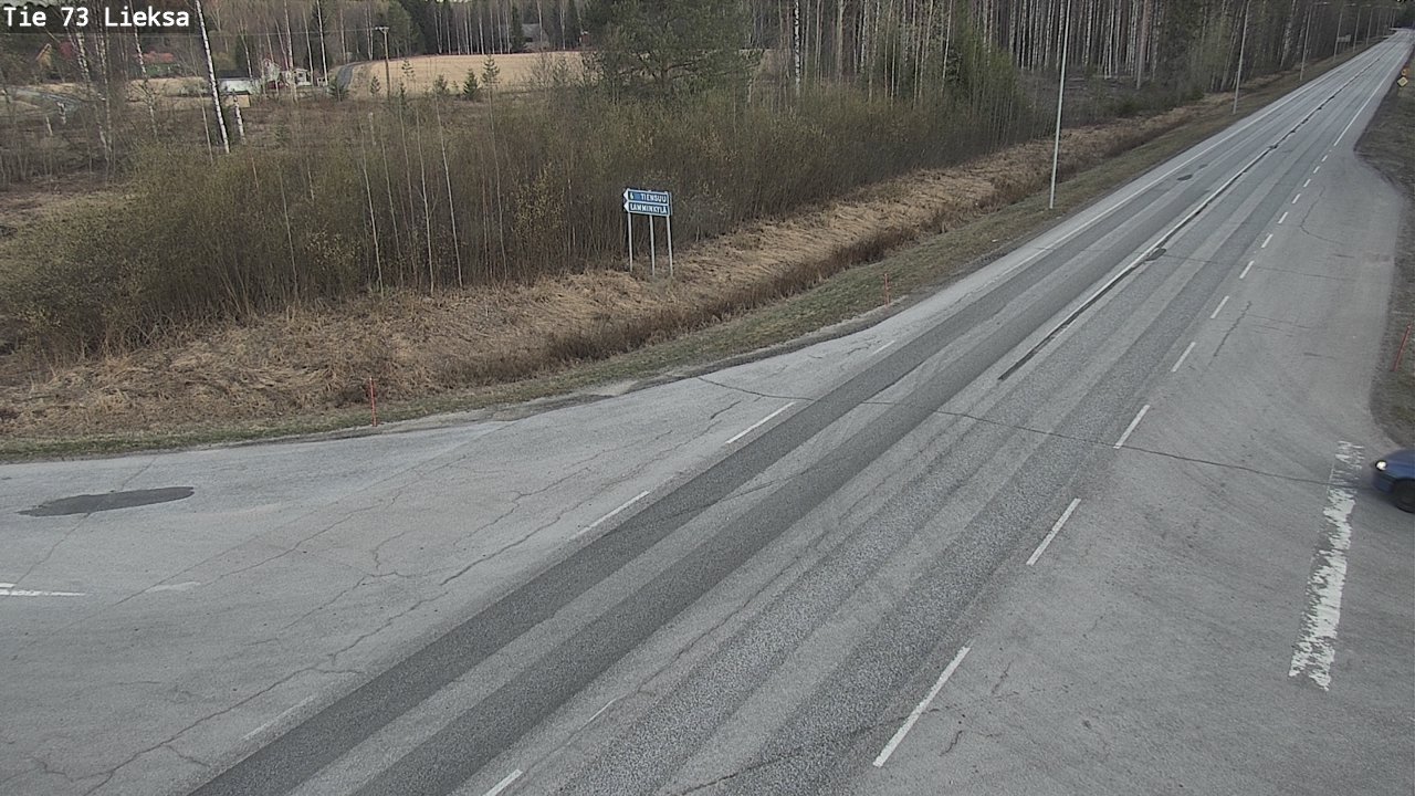 Weather Camera Image Väg 73 Lieksa, Lieksa, Pohjois-Karjala