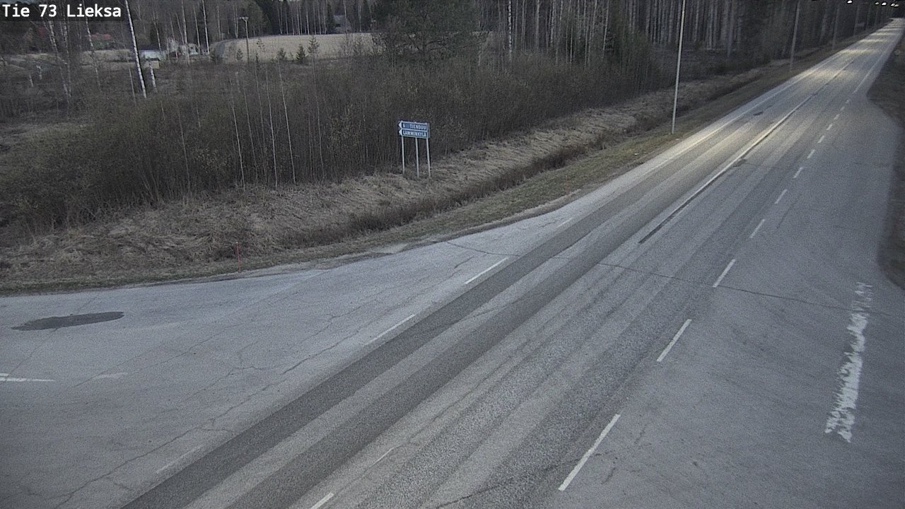 Weather Camera Image Väg 73 Lieksa, Lieksa, Pohjois-Karjala