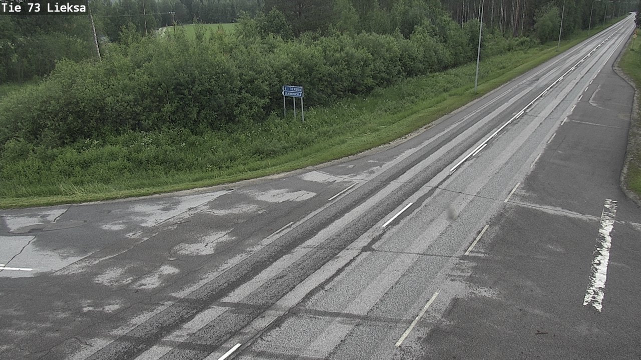Weather Camera Image Väg 73 Lieksa, Lieksa, Pohjois-Karjala