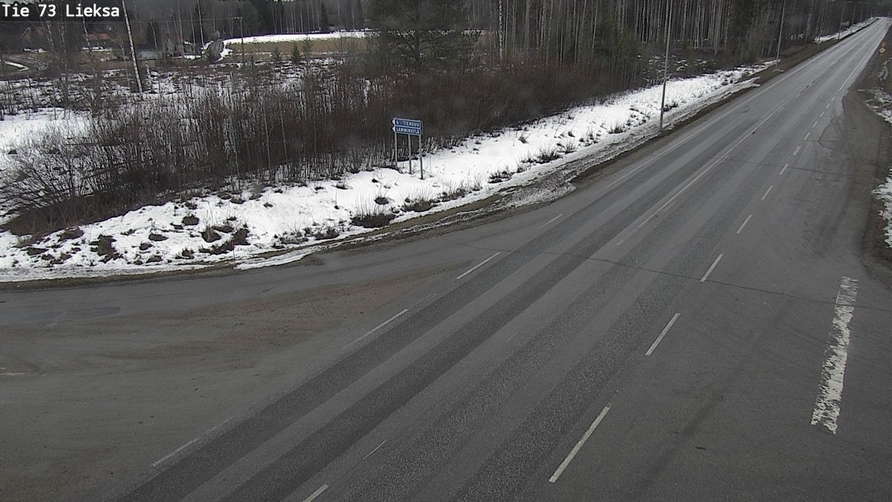 Weather Camera Image Väg 73 Lieksa, Lieksa, Pohjois-Karjala