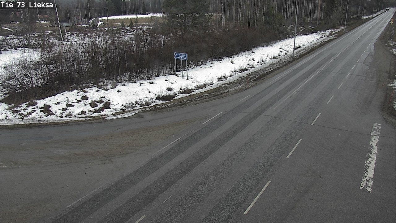 Weather Camera Image Väg 73 Lieksa, Lieksa, Pohjois-Karjala