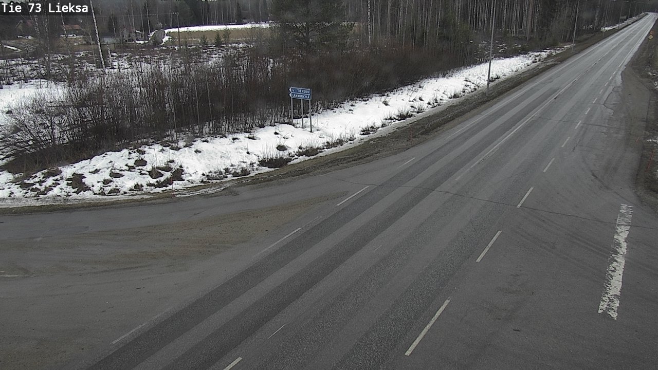 Weather Camera Image Väg 73 Lieksa, Lieksa, Pohjois-Karjala