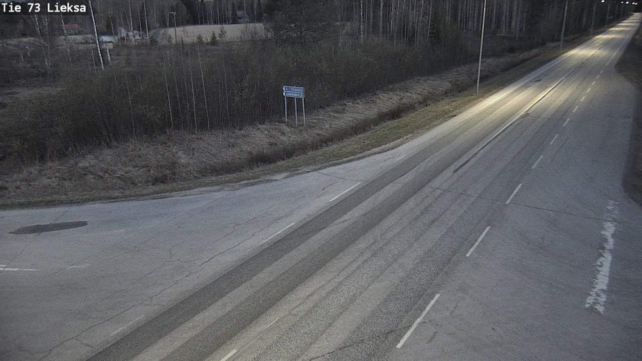 Weather Camera Image Väg 73 Lieksa, Lieksa, Pohjois-Karjala