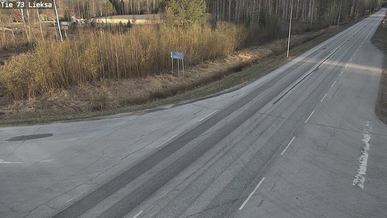 Weather Camera Image Väg 73 Lieksa, Lieksa, Pohjois-Karjala