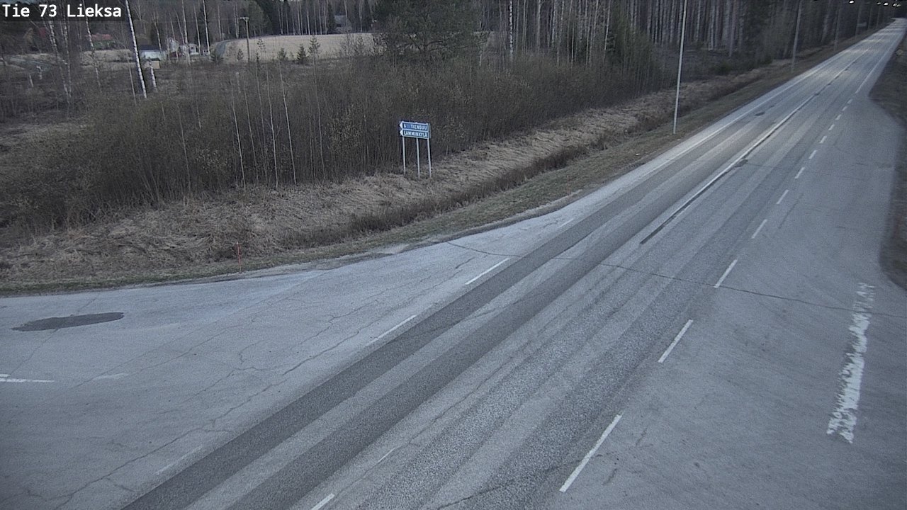 Weather Camera Image Väg 73 Lieksa, Lieksa, Pohjois-Karjala