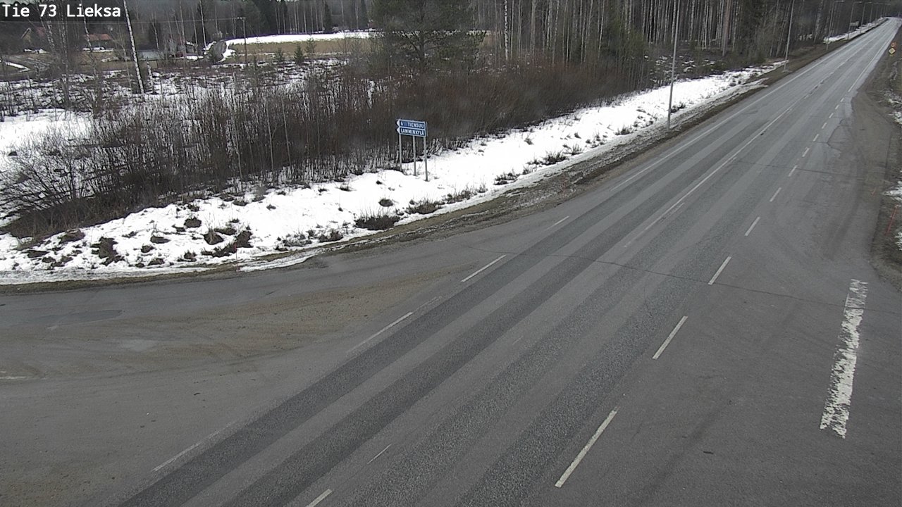 Weather Camera Image Väg 73 Lieksa, Lieksa, Pohjois-Karjala