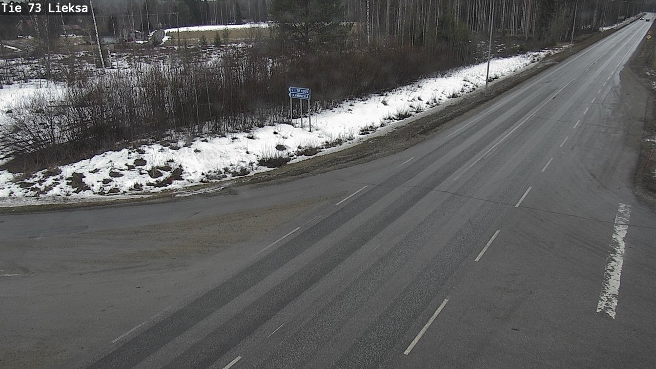 Weather Camera Image Väg 73 Lieksa, Lieksa, Pohjois-Karjala