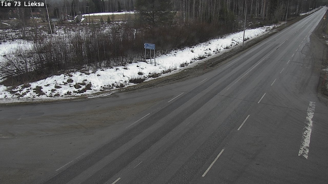 Weather Camera Image Väg 73 Lieksa, Lieksa, Pohjois-Karjala