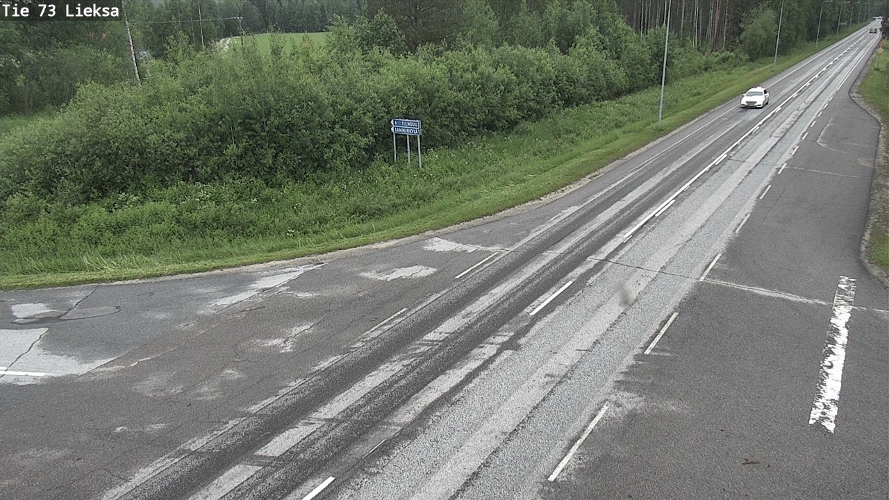 Weather Camera Image Väg 73 Lieksa, Lieksa, Pohjois-Karjala