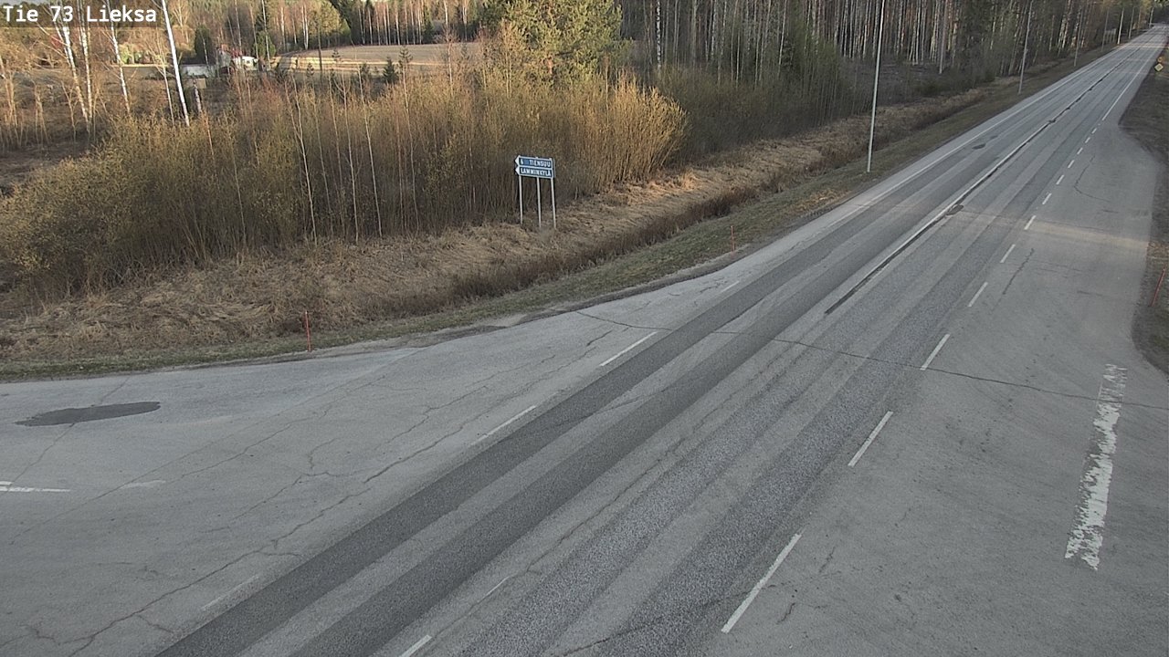 Weather Camera Image Väg 73 Lieksa, Lieksa, Pohjois-Karjala