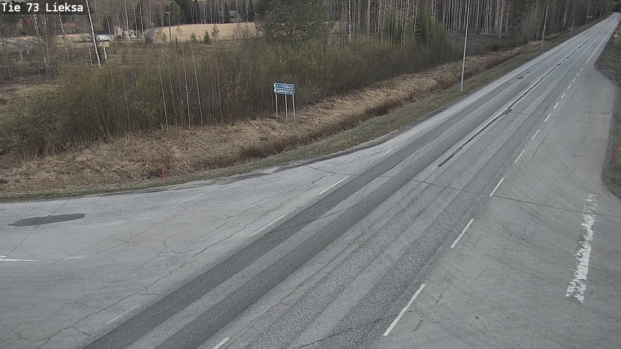 Weather Camera Image Väg 73 Lieksa, Lieksa, Pohjois-Karjala