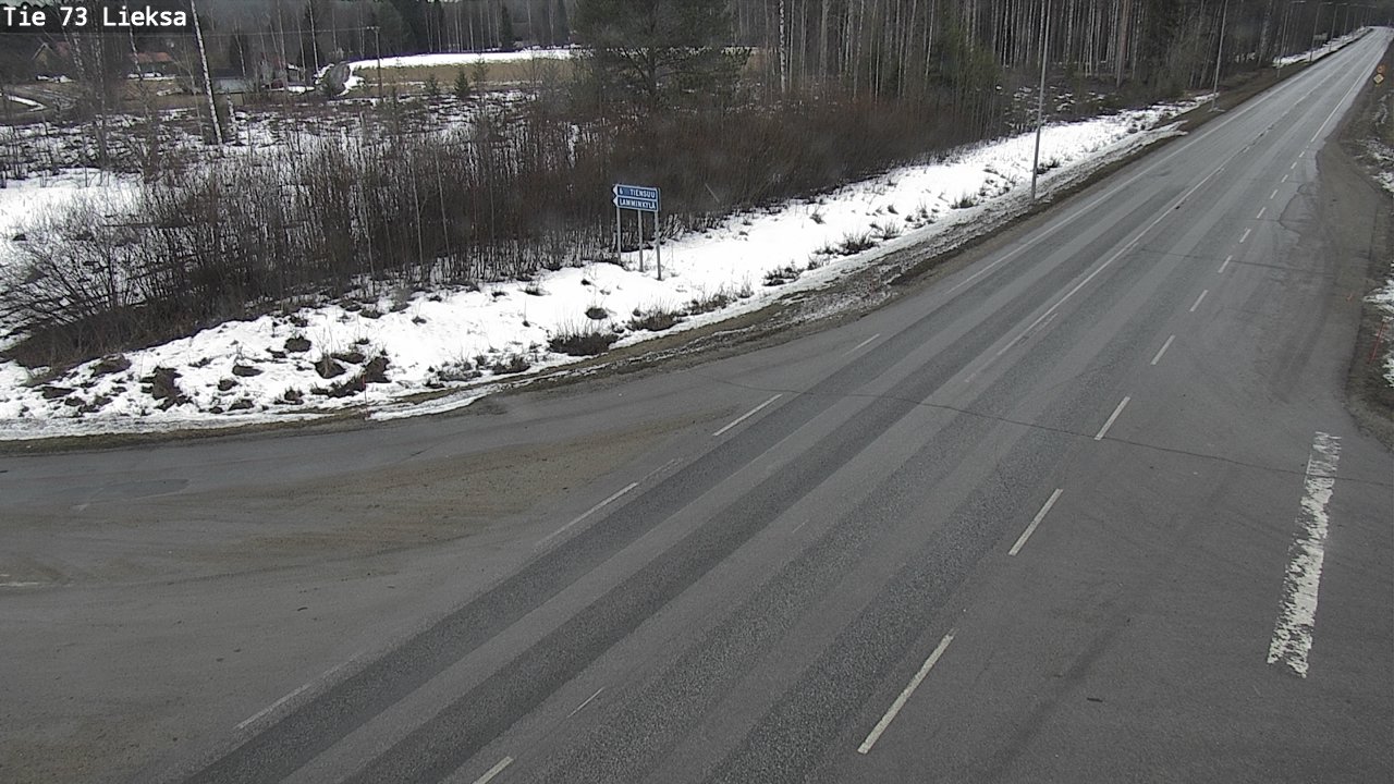 Weather Camera Image Väg 73 Lieksa, Lieksa, Pohjois-Karjala