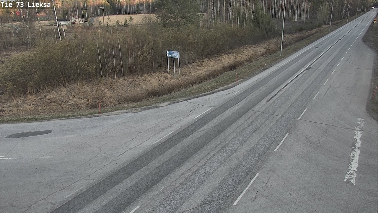 Weather Camera Image Väg 73 Lieksa, Lieksa, Pohjois-Karjala