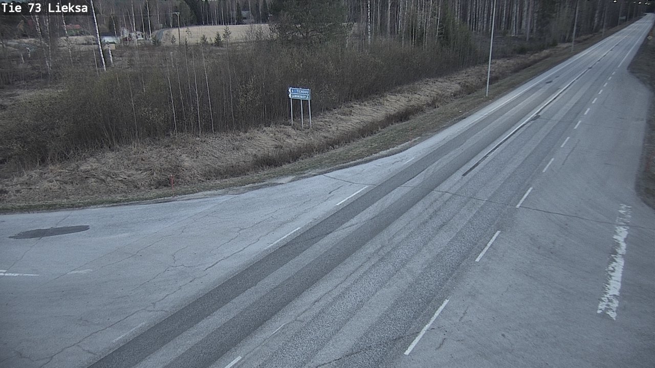 Weather Camera Image Väg 73 Lieksa, Lieksa, Pohjois-Karjala