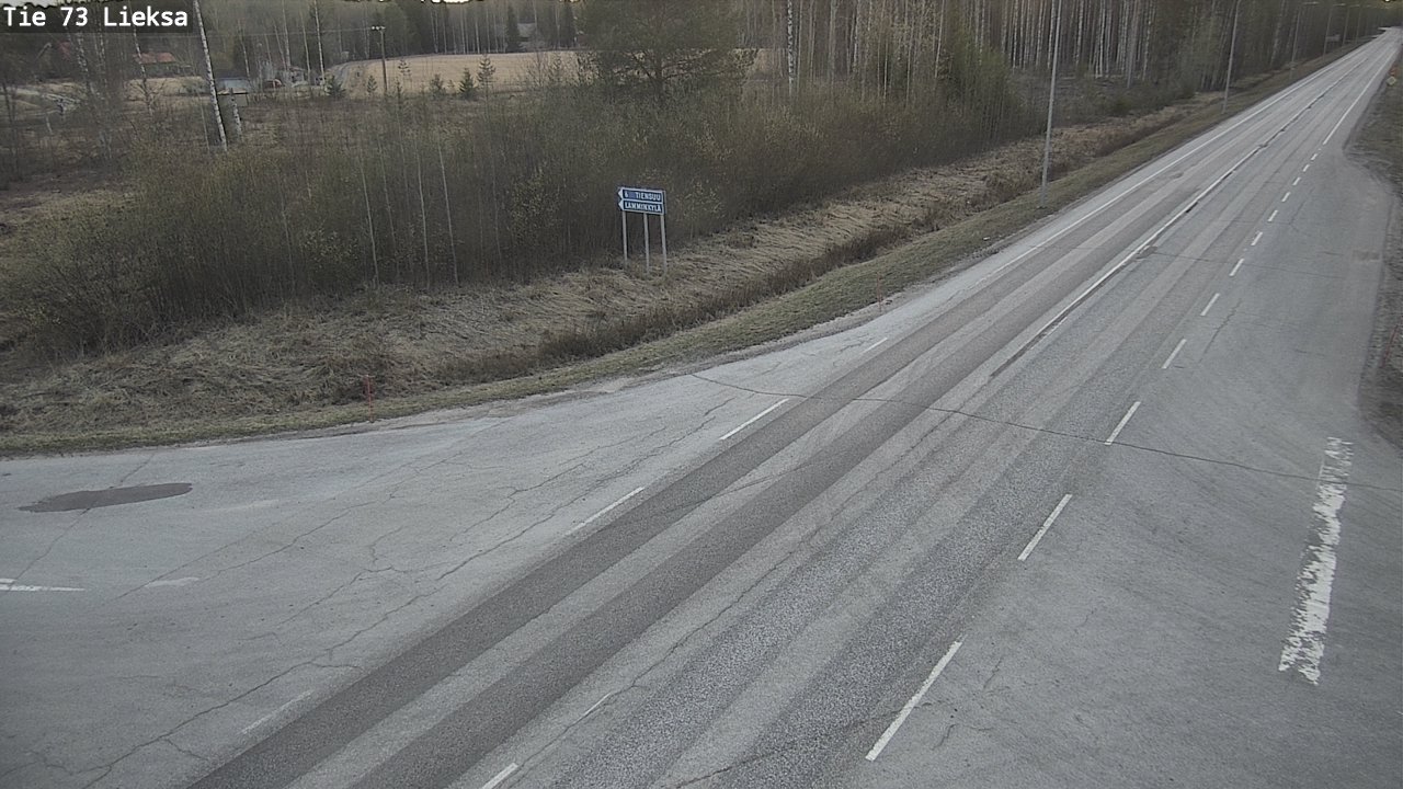 Weather Camera Image Väg 73 Lieksa, Lieksa, Pohjois-Karjala