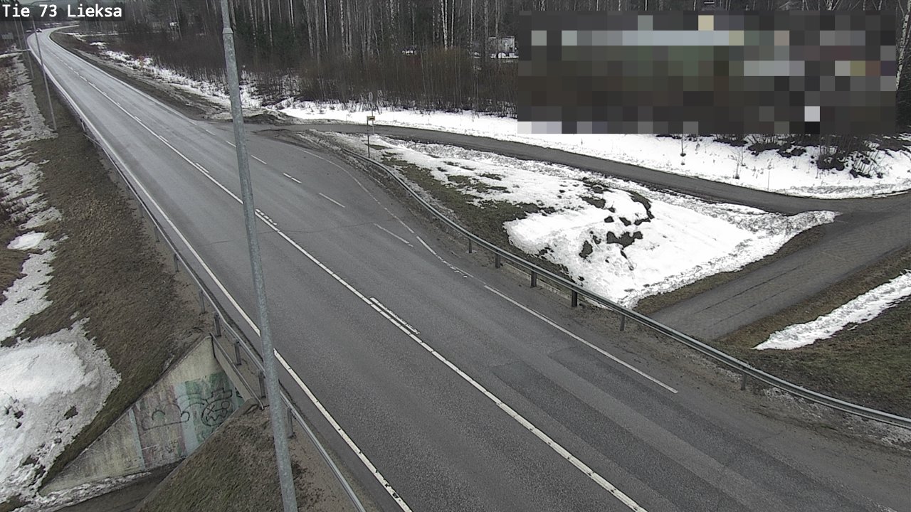 Weather Camera Image Väg 73 Lieksa, Lieksa, Pohjois-Karjala