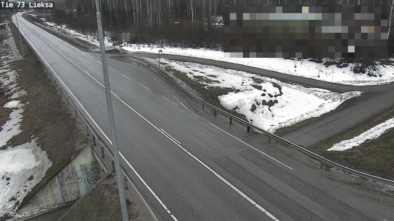 Weather Camera Image Väg 73 Lieksa, Lieksa, Pohjois-Karjala