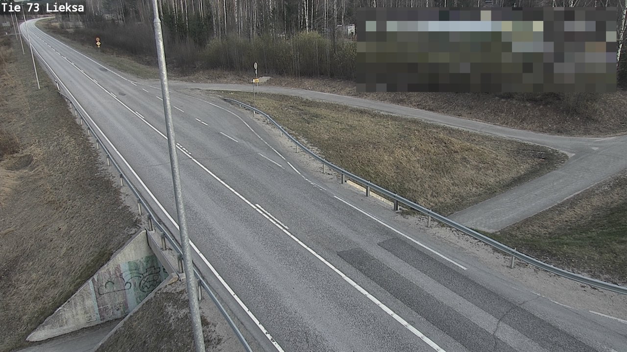 Weather Camera Image Väg 73 Lieksa, Lieksa, Pohjois-Karjala