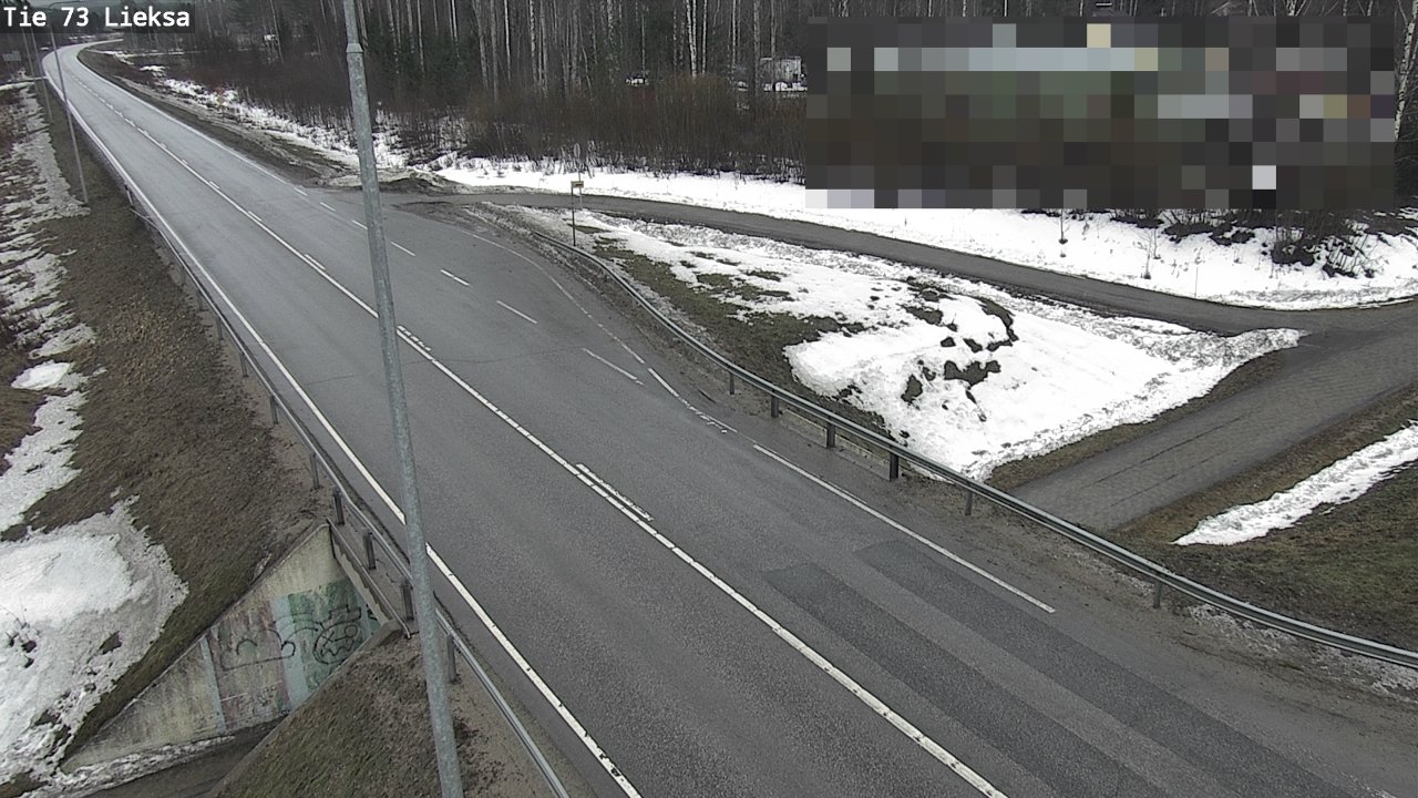 Weather Camera Image Väg 73 Lieksa, Lieksa, Pohjois-Karjala