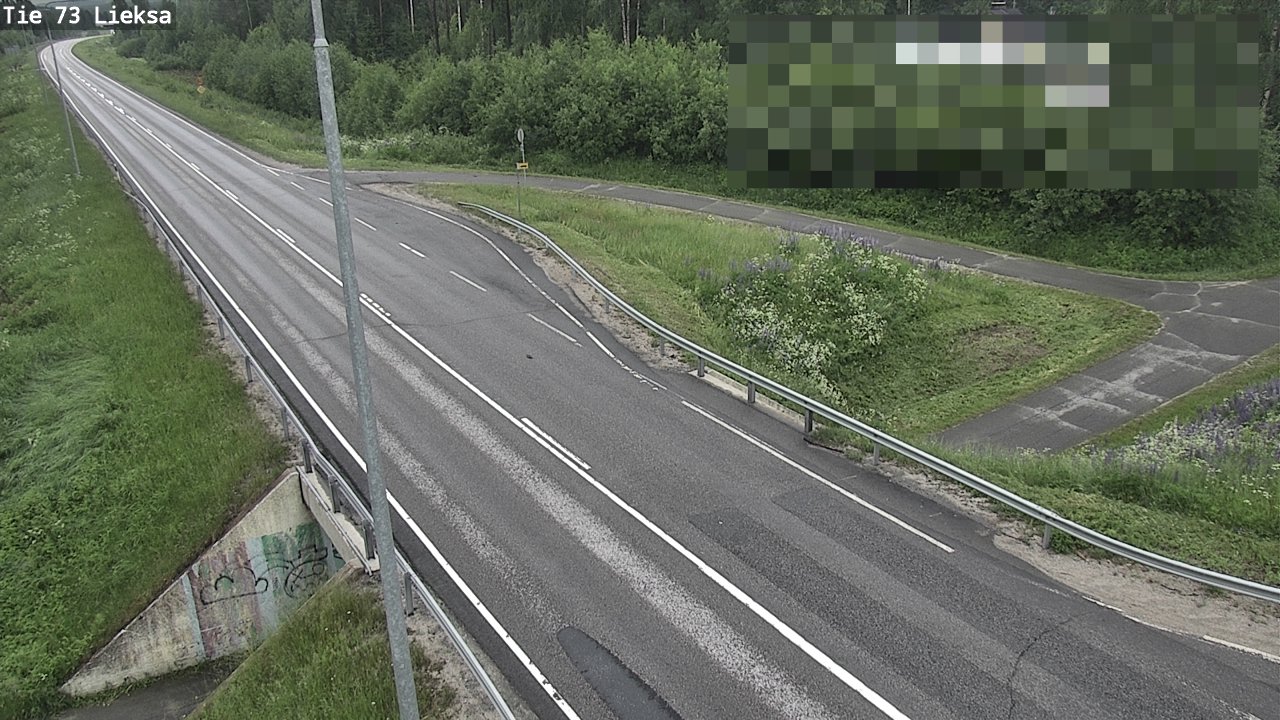 Weather Camera Image Väg 73 Lieksa, Lieksa, Pohjois-Karjala