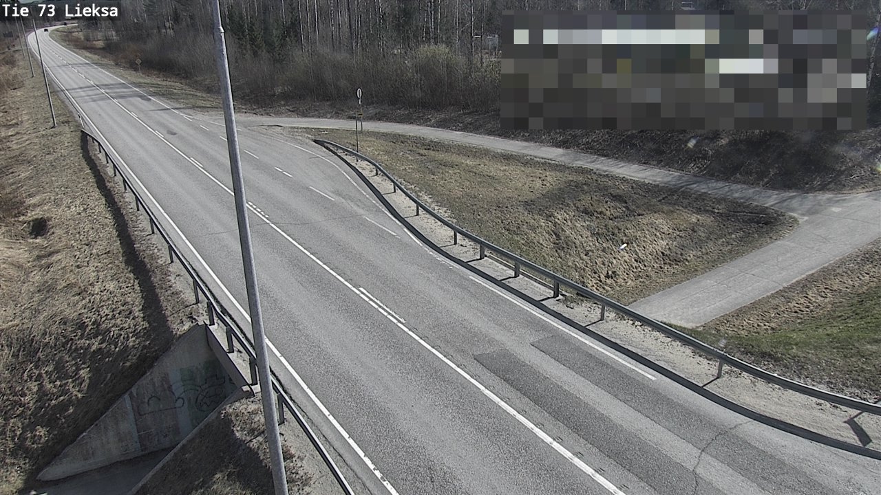 Weather Camera Image Väg 73 Lieksa, Lieksa, Pohjois-Karjala