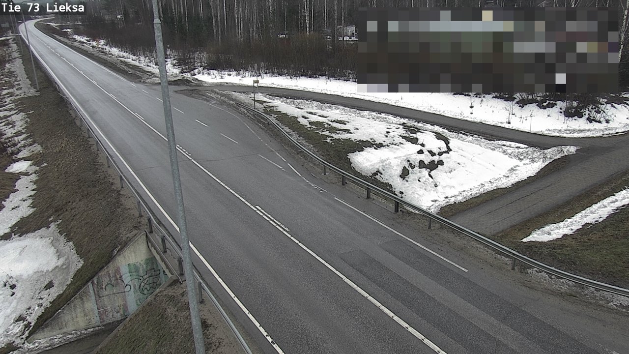 Weather Camera Image Väg 73 Lieksa, Lieksa, Pohjois-Karjala