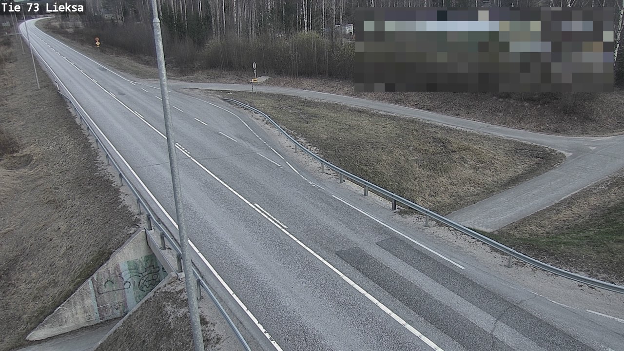 Weather Camera Image Väg 73 Lieksa, Lieksa, Pohjois-Karjala