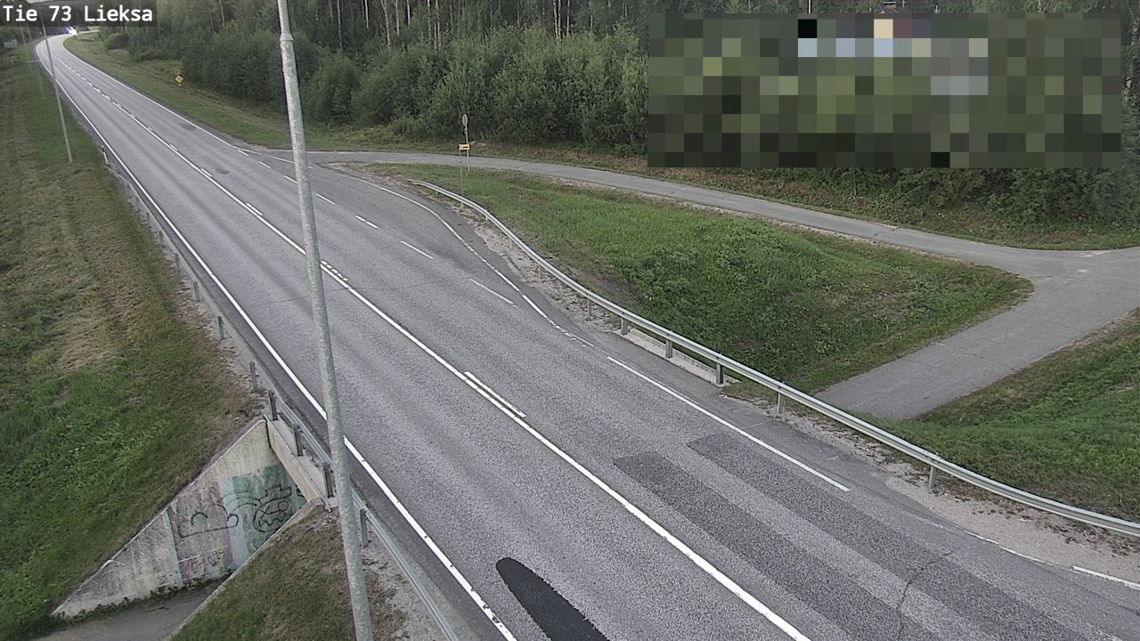 Weather Camera Image Väg 73 Lieksa, Lieksa, Pohjois-Karjala