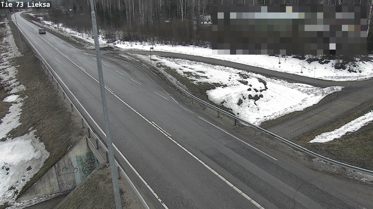 Weather Camera Image Väg 73 Lieksa, Lieksa, Pohjois-Karjala