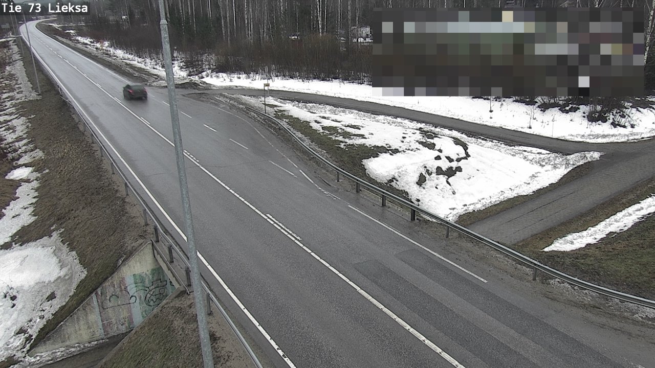 Weather Camera Image Väg 73 Lieksa, Lieksa, Pohjois-Karjala