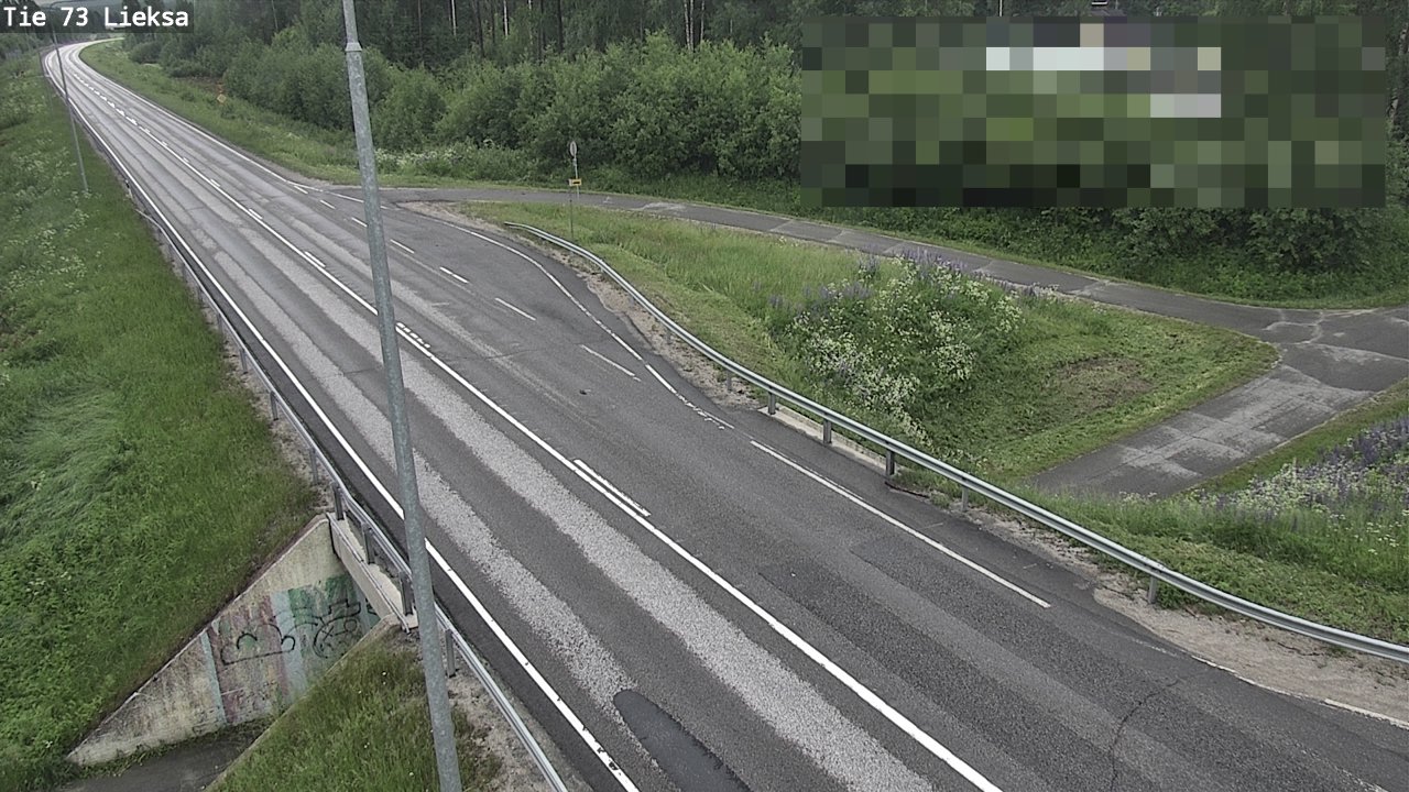 Weather Camera Image Väg 73 Lieksa, Lieksa, Pohjois-Karjala