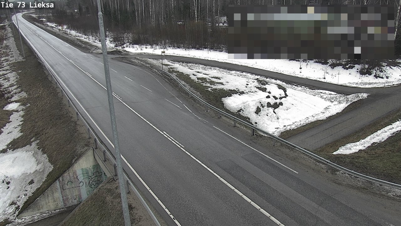 Weather Camera Image Väg 73 Lieksa, Lieksa, Pohjois-Karjala