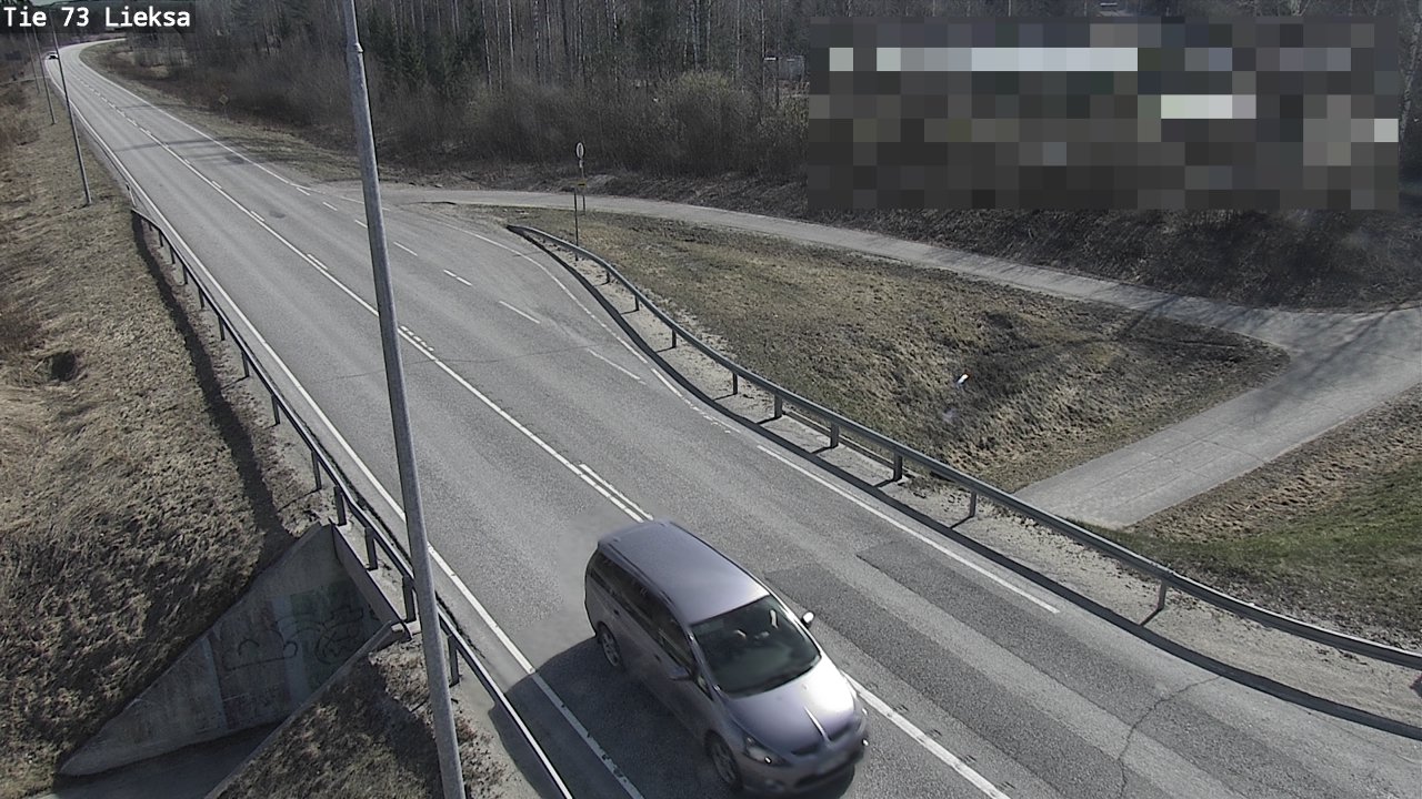 Weather Camera Image Väg 73 Lieksa, Lieksa, Pohjois-Karjala