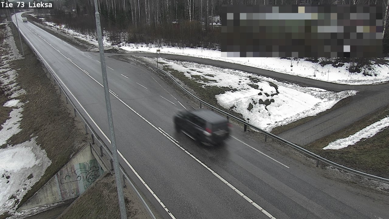 Weather Camera Image Väg 73 Lieksa, Lieksa, Pohjois-Karjala