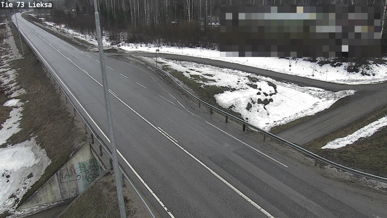 Weather Camera Image Väg 73 Lieksa, Lieksa, Pohjois-Karjala