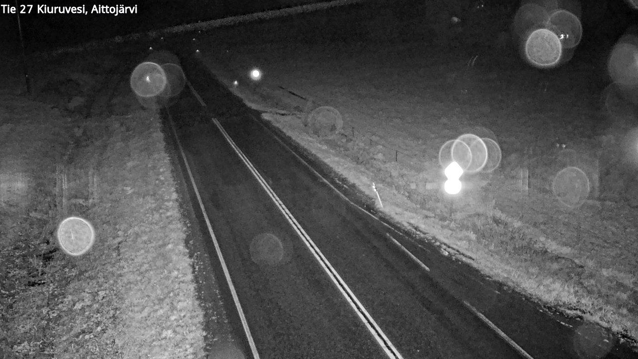 Weather Camera Image Road 27 Kiuruvesi, Aittojärvi, Kiuruvesi, Pohjois-Savo