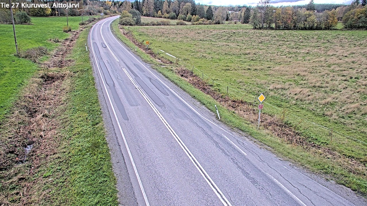 Weather Camera Image Road 27 Kiuruvesi, Aittojärvi, Kiuruvesi, Pohjois-Savo