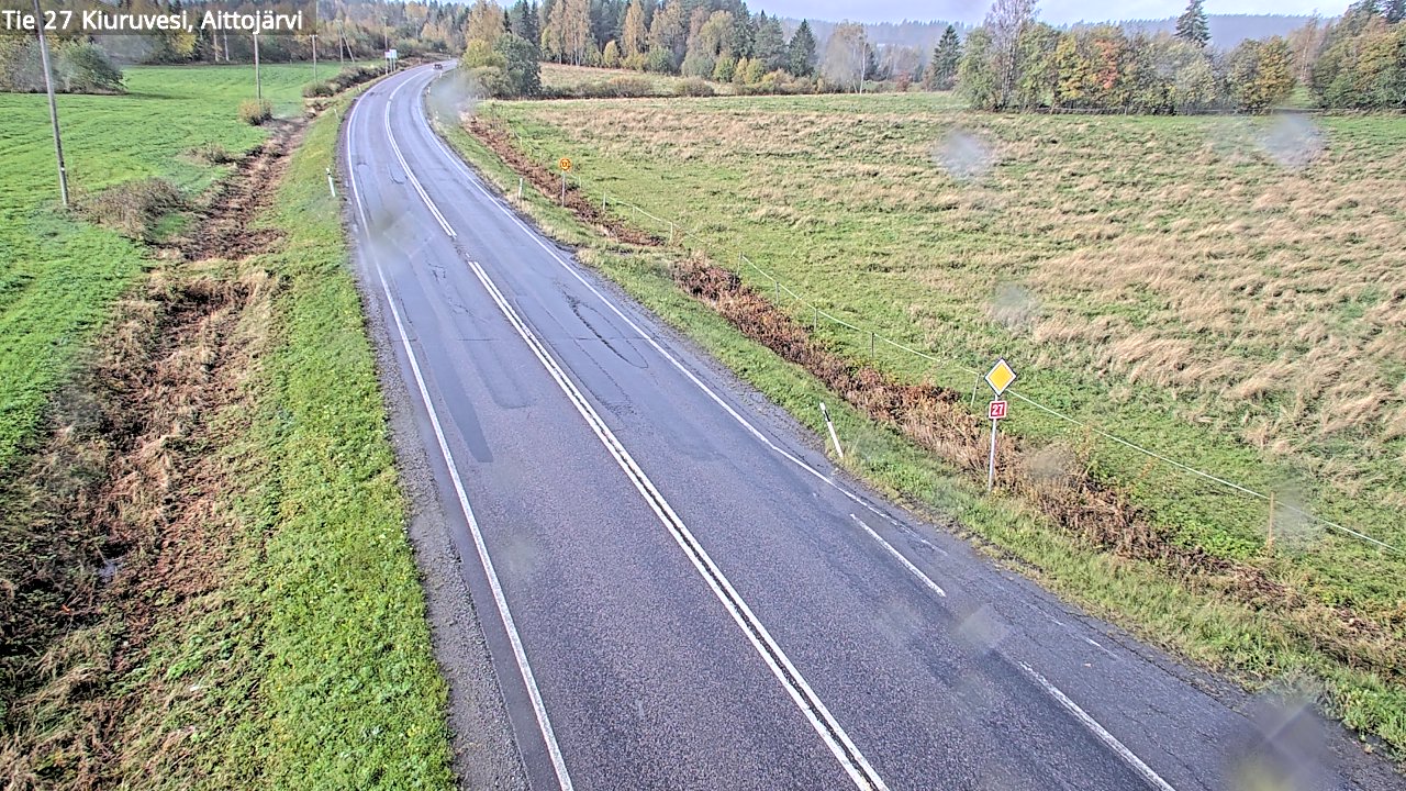 Weather Camera Image Road 27 Kiuruvesi, Aittojärvi, Kiuruvesi, Pohjois-Savo